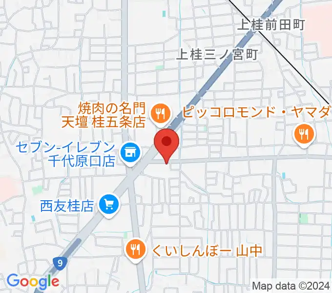 ベンチャーズハウス六絃の地図