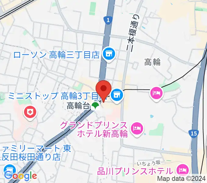 スタジオベイド高輪店の地図