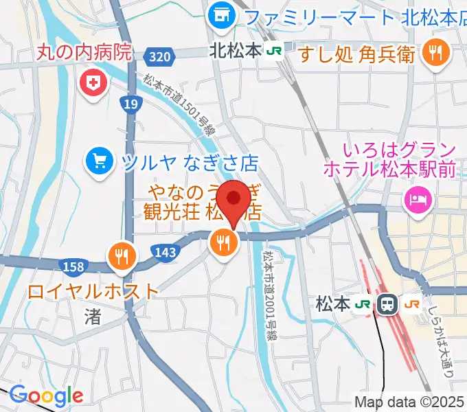 シェリーミュージックスクール松本校の地図