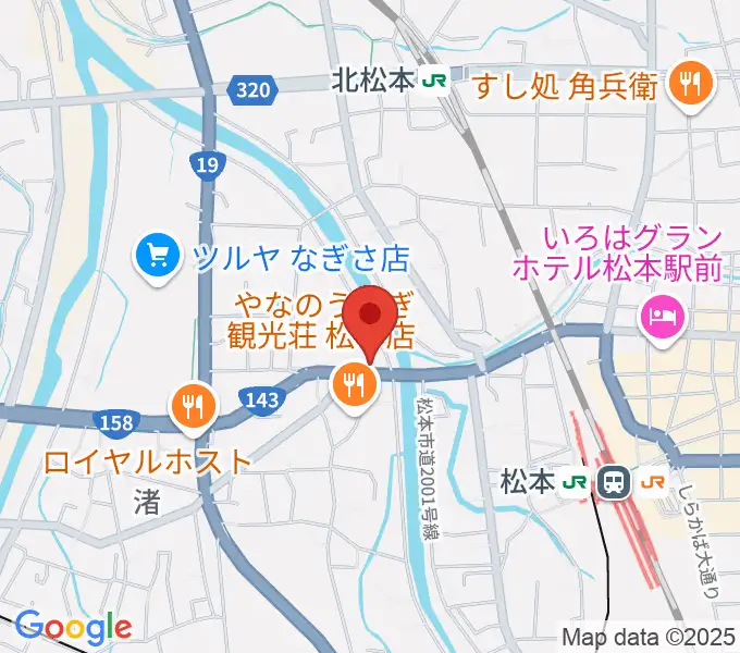 シェリーミュージックスクール松本校の地図