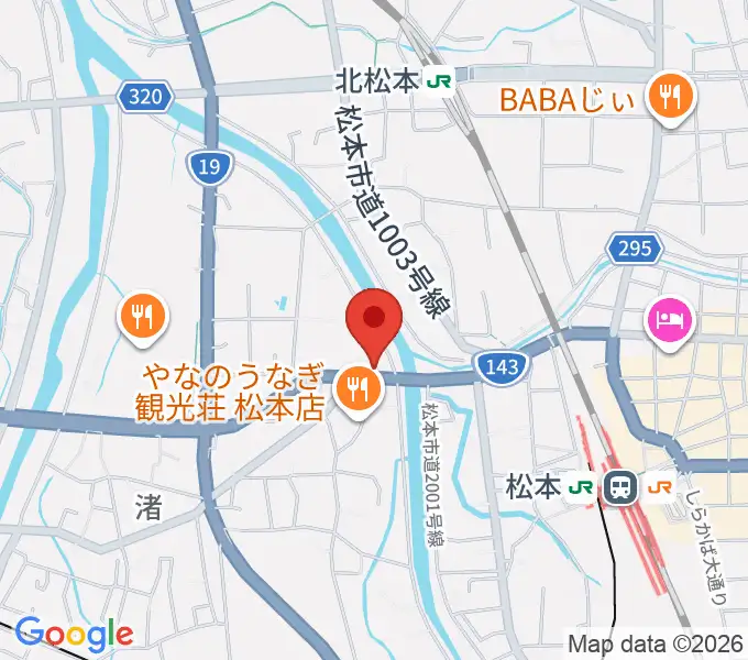 シェリーミュージックスクール松本校の地図