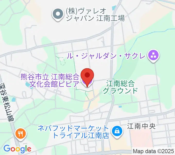 江南総合文化会館ピピアの地図