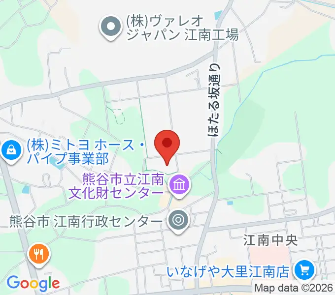 江南総合文化会館ピピアの地図