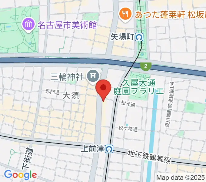 ESPギタークラフトアカデミー名古屋校の地図
