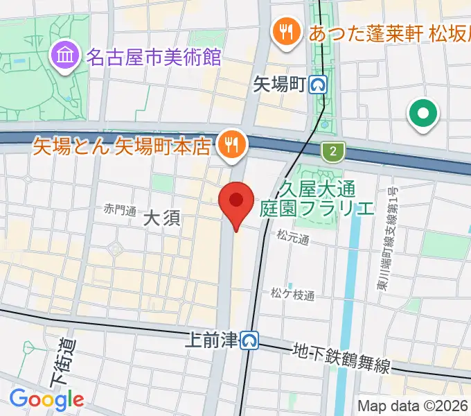 ESPギタークラフトアカデミー名古屋校の地図