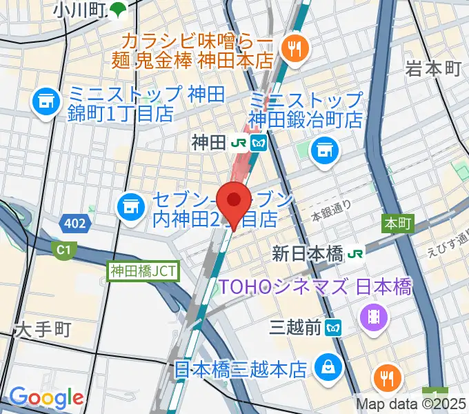 神田MIFAの地図