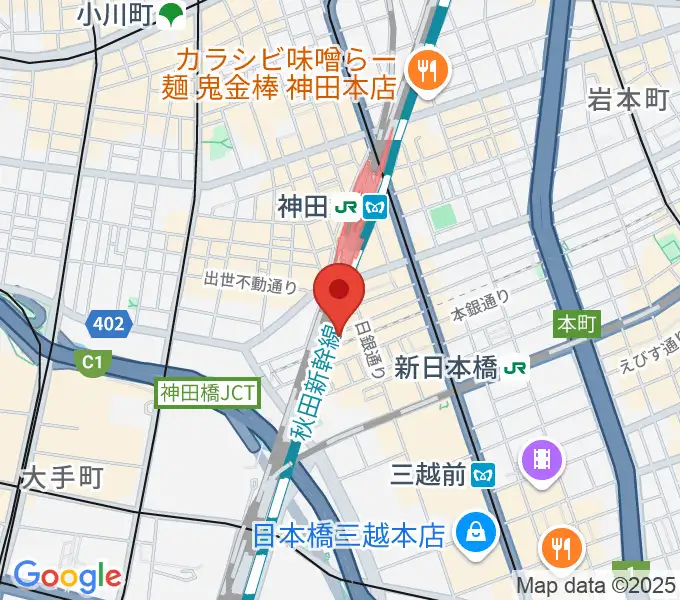 神田MIFAの地図