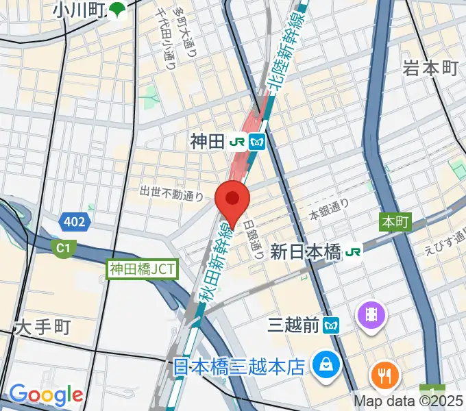 神田MIFAの地図