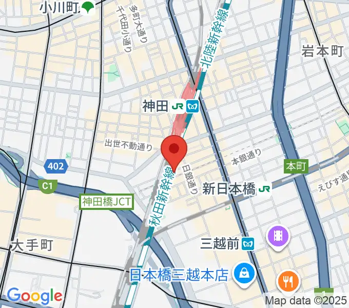 神田MIFAの地図