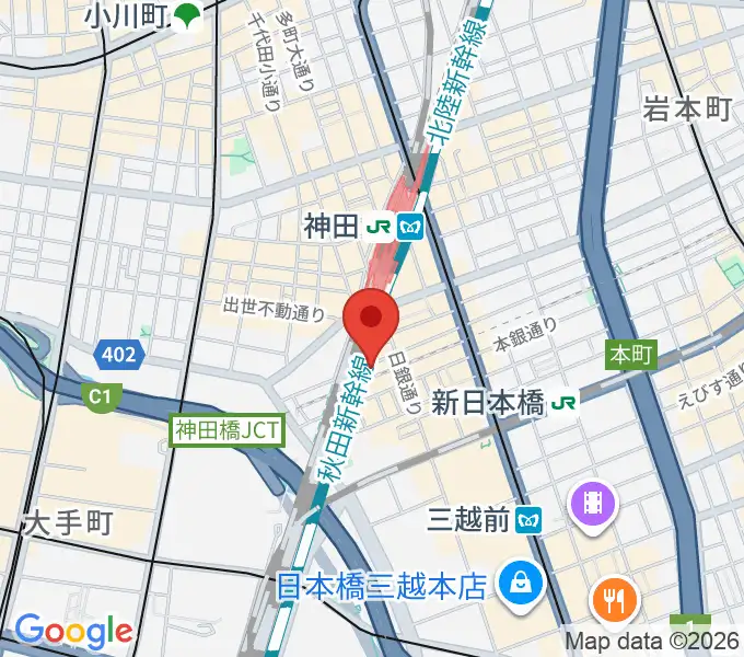 神田MIFAの地図