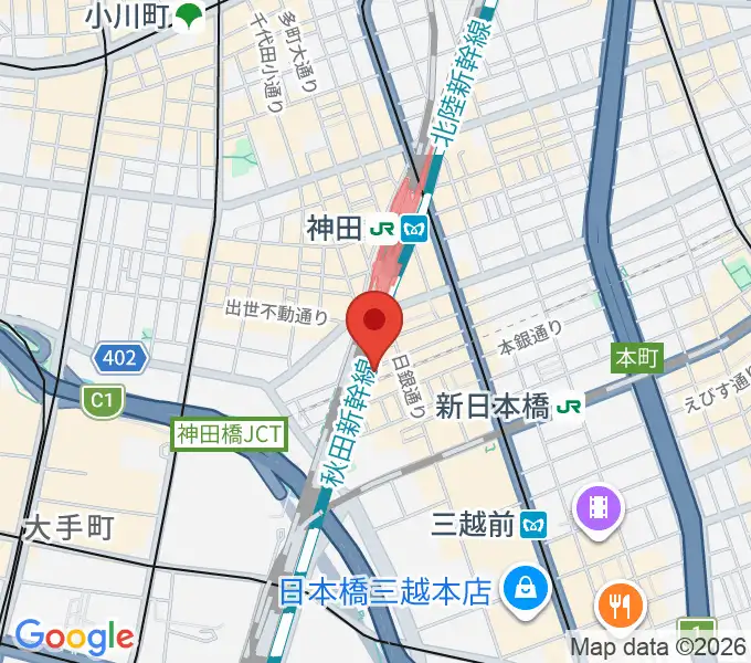 神田MIFAの地図
