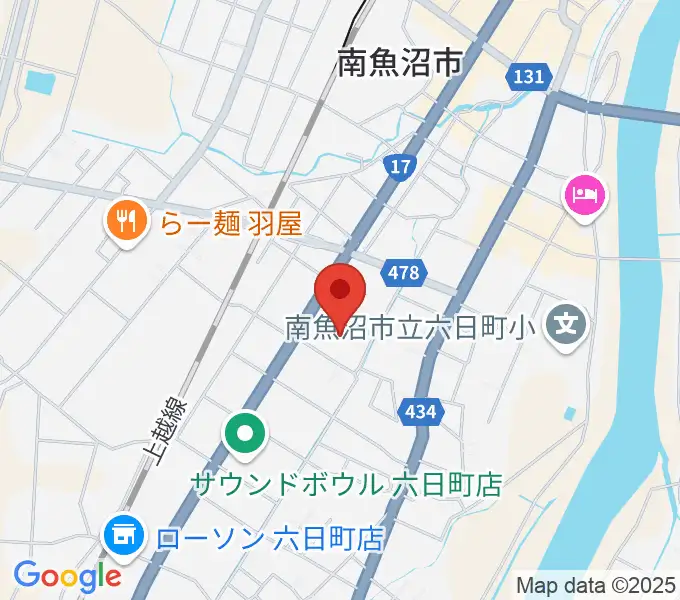 南魚沼市民会館の地図