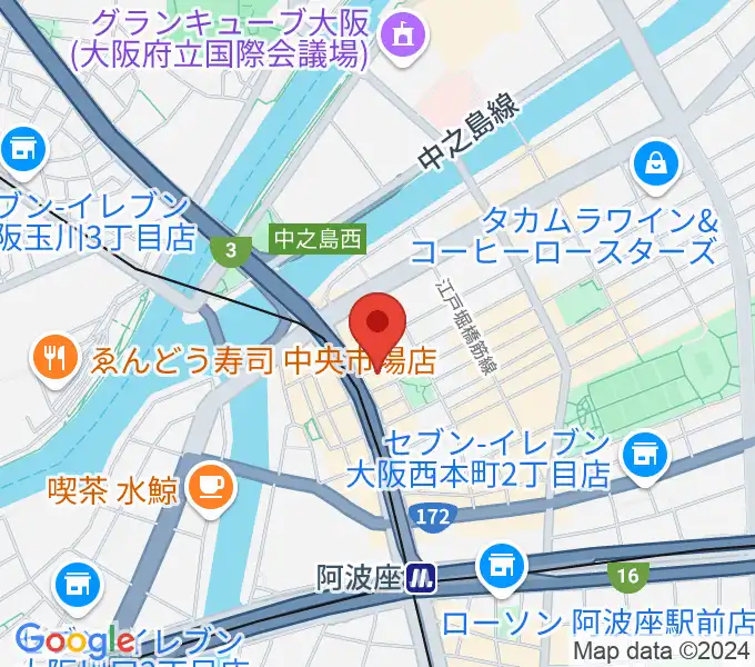 阿波座マーサの地図