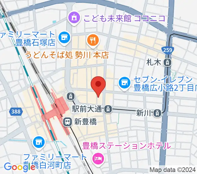 トンクボーカルスクールの地図