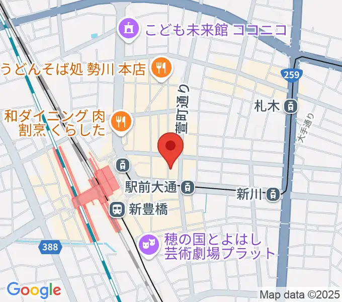 TONKボーカルスクールの地図