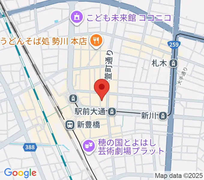 TONKボーカルスクールの地図