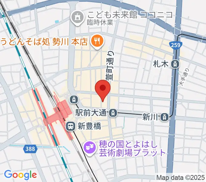 TONKボーカルスクールの地図