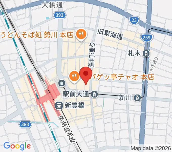TONKボーカルスクールの地図