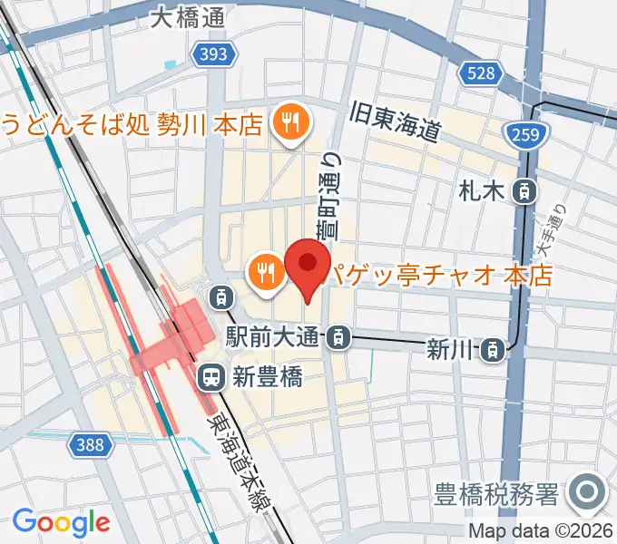 TONKボーカルスクールの地図
