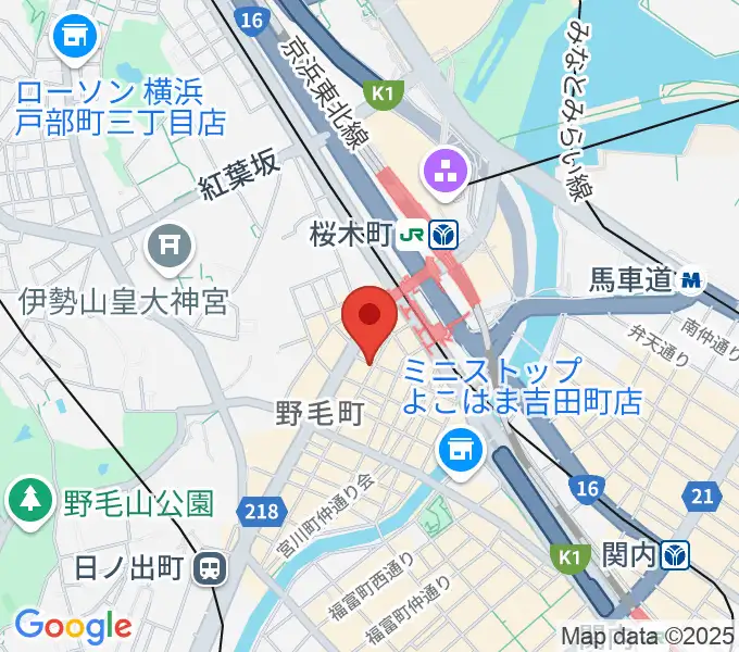 ジャズ喫茶ちぐさの地図