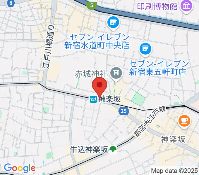 神楽坂TRASH UP!! の地図