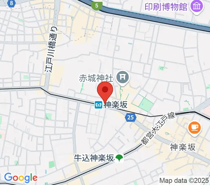 神楽坂TRASH UP!! の地図