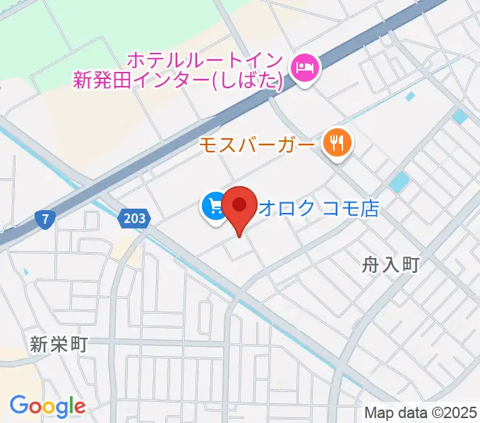 わたじん楽器 新発田センターの地図