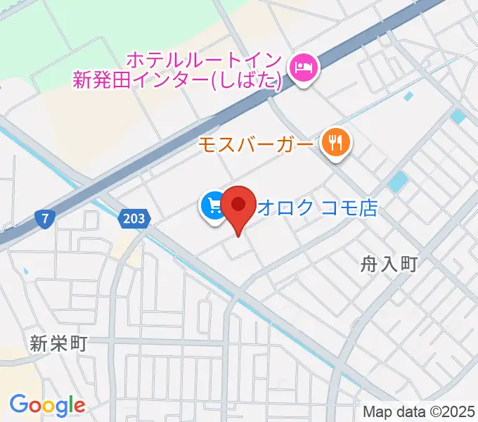 わたじん楽器 新発田センターの地図