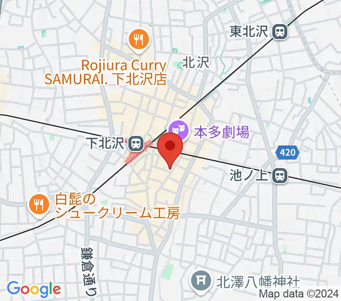 フラッシュ・ディスク・ランチの地図