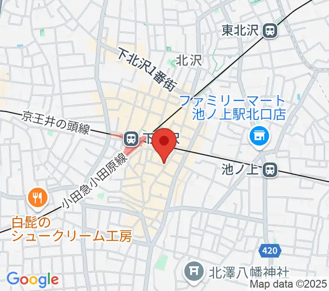 フラッシュ・ディスク・ランチの地図