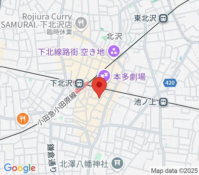 フラッシュ・ディスク・ランチの地図