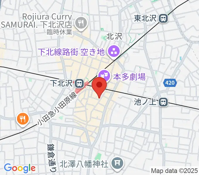 フラッシュ・ディスク・ランチの地図