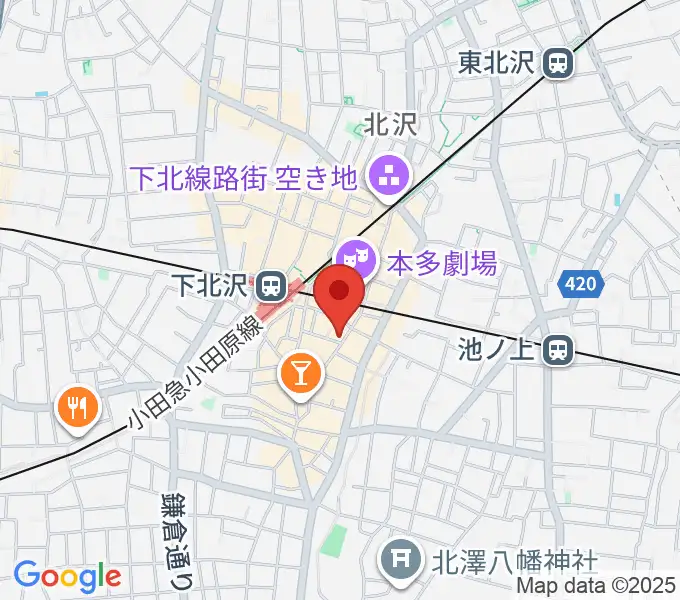 フラッシュ・ディスク・ランチの地図