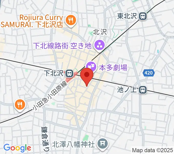 フラッシュ・ディスク・ランチの地図