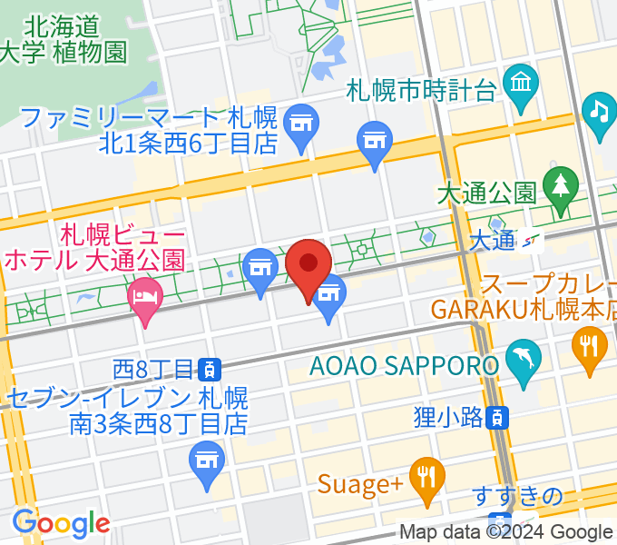 札幌ザ・ルーテルホールの場所