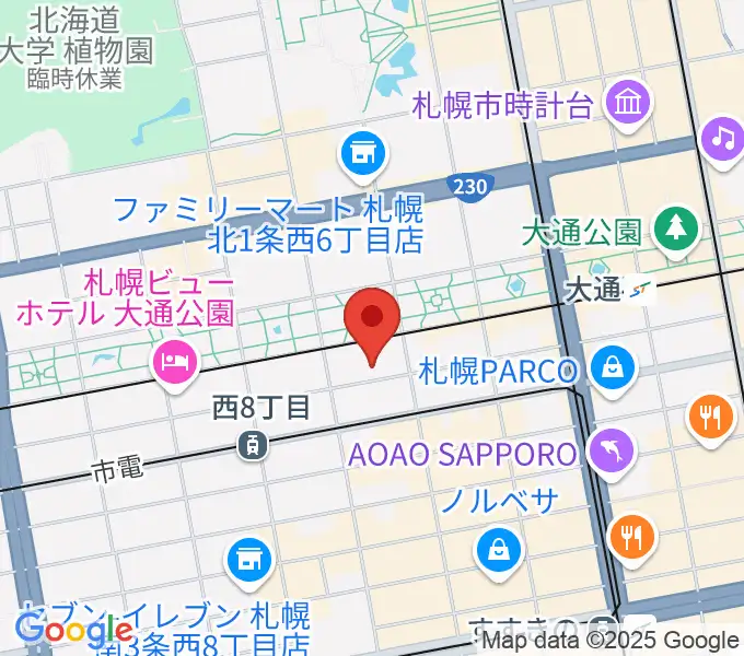札幌ザ・ルーテルホールの地図