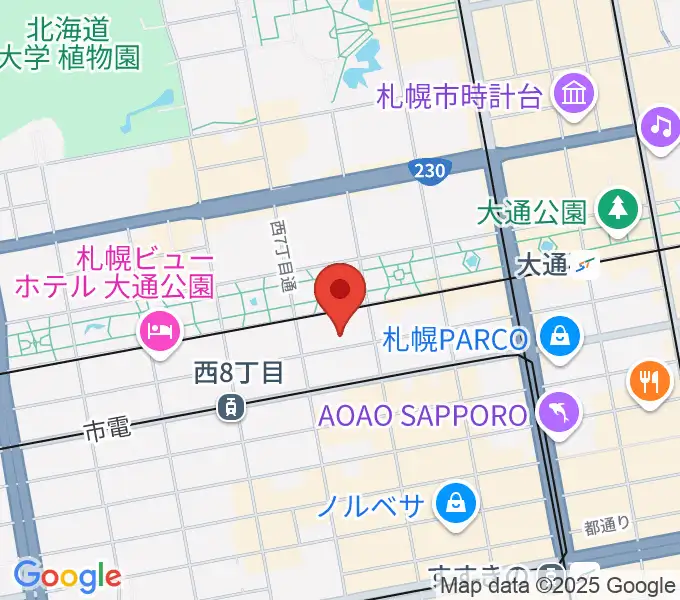 札幌ザ・ルーテルホールの地図