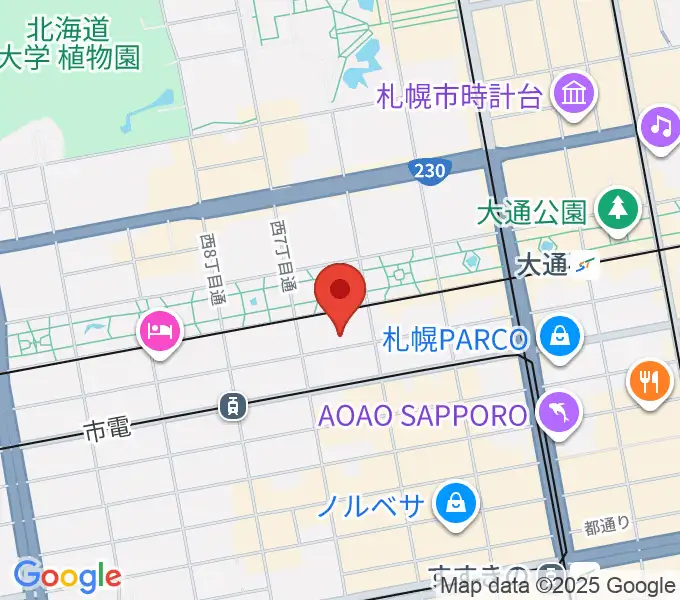 札幌ザ・ルーテルホールの地図