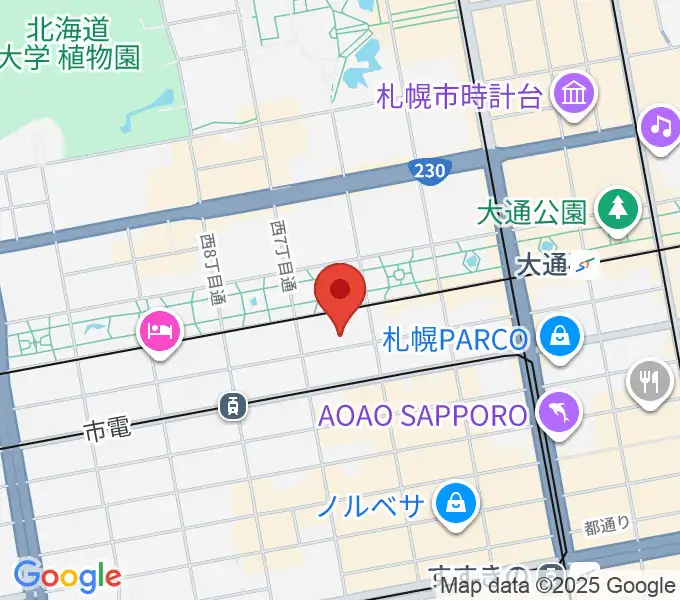 札幌ザ・ルーテルホールの地図