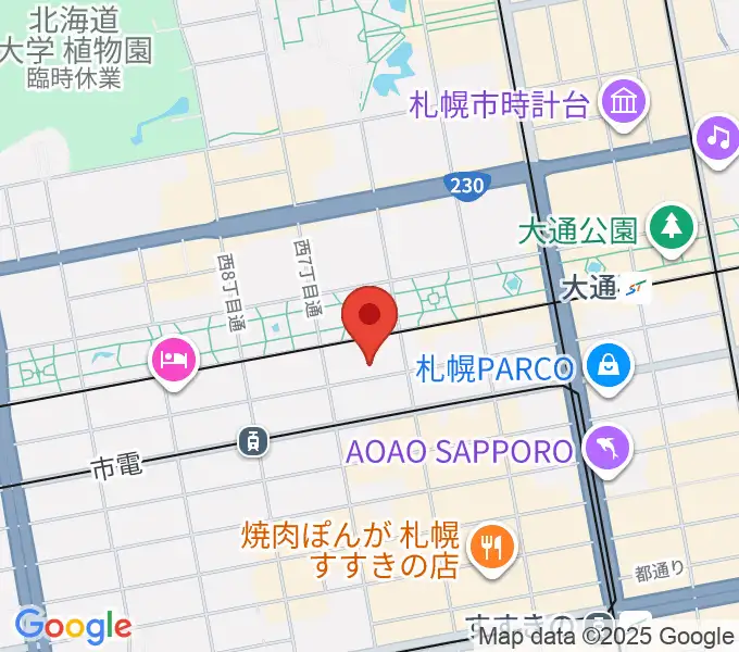 札幌ザ・ルーテルホールの地図
