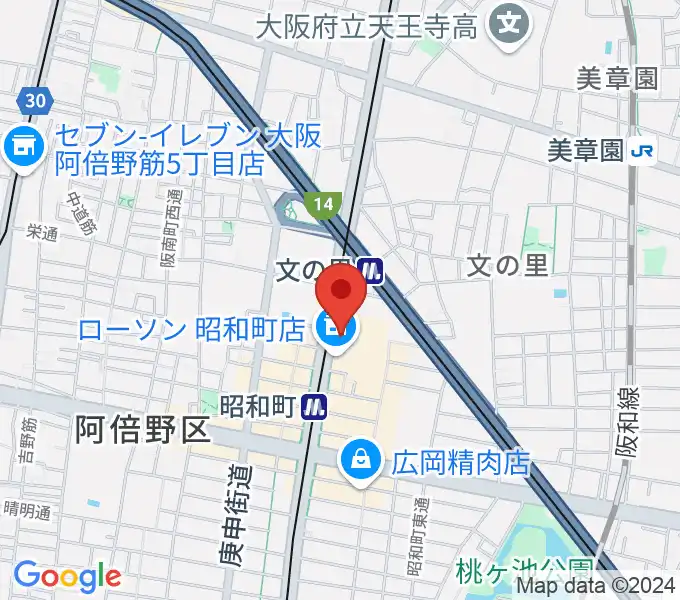 昭和町ダッチの地図