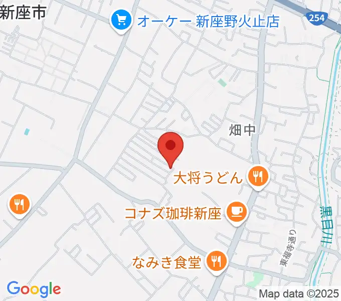 久保田チェンバロ工房の地図