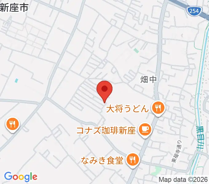 久保田チェンバロ工房の地図