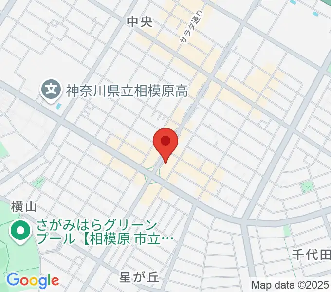 相模原メイプルホールの地図