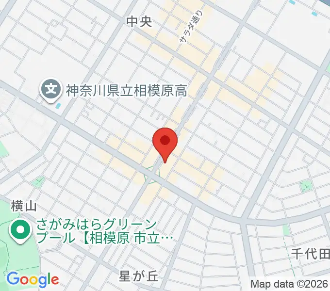 相模原メイプルホールの地図