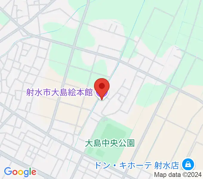 射水市大島絵本館の地図