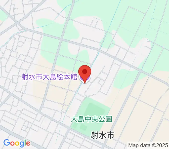 射水市大島絵本館の地図