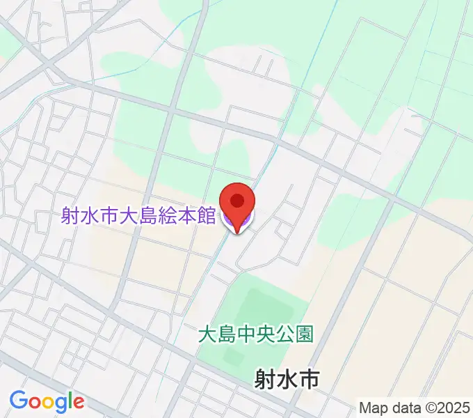 射水市大島絵本館の地図