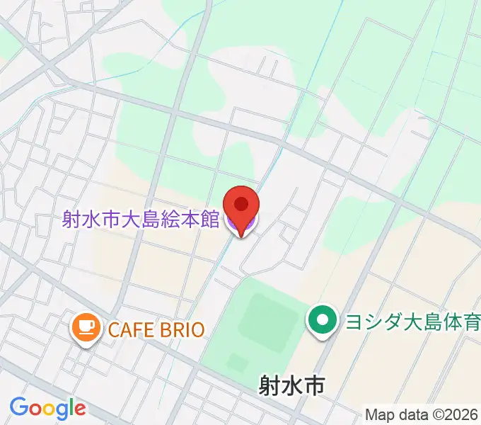 射水市大島絵本館の地図