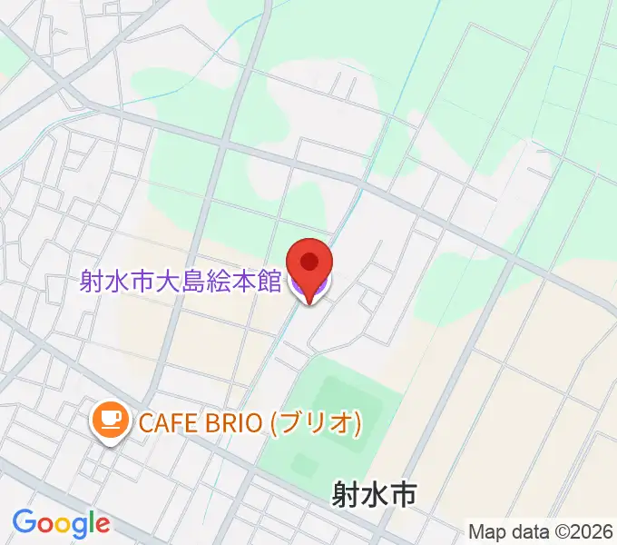 射水市大島絵本館の地図